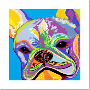 Colorful French Bulldog Posters and Art